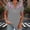 Gray, variant on Women's Short Sleeve Classic Fit V-Neck Short Sleeve Tee Flutter Floral Drop Shoulder Collarless Ruched Casual Pull-On
