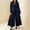 Navy, variant on IUYRTFE Women's Blazer and Wide Leg Pants Set Long Sleeve Double Breasted Suit with Flared Trousers
