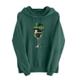 thumbnail image 5 of Chandails à Capuchon pour Femmes de la Saint-Patrick 2026 à Manches Longues avec Graphique de Trèfle et Poches, 5 of 5