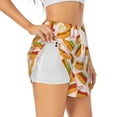 thumbnail image 3 of Lsque Hot Dog In Heart Printed Women's Running Shorts with Liner Pockets,Elastic Quick Dry Workout Athletic Gym Yoga Shorts,Womens High Waist Shorts-Medium, 3 of 9