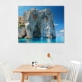 thumbnail image 2 of Orinice Rock Formation Ocean Sky Fine Art Aesthetic Poster and Print Wall Painting for Home Decor, Ready to Hang Canvas, Living Room Bedroom Office Wall Art 20x16in, 2 of 6
