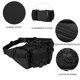 thumbnail image 5 of Dinheiro Riñonera Táctica Riñonera Deportiva Riñonera Molle Impermeable con Cremallera para Correr Al Aire Libre Viajes Senderismo Ciclismo Camping Escalada, 5 of 6