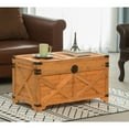 thumbnail image 3 of Barn Design Large Decorative Farmhouse Wooden Storage Trunk Chest, 3 of 8