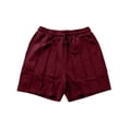thumbnail image 4 of Afdoent Shorts For Women Solid Color Lightweight Shorts For Everyday Casual With Elastic Waist Summer Beach Vacation Clothes, 4 of 5