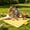 Yellow #4, variant on Waterproof Outdoor Picnic Blanket | Foldable Extra Large Ground Mat for Beach Camping Park Lawn | Portable Sandproof Tarp for Family Travel | Reusable Indoor Outdoor Picnic Rug