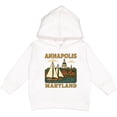 thumbnail image 2 of Inktastic Annapolis Maryland Scenic Sailboat Illustration Toddler Hoodie, 2 of 4