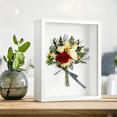 thumbnail image 4 of XIBUFE 2026 New 8X10" Shadow Box Frame with Linen Back - Sturdy Rustic Memory Display Case of Flower Pictures Medals and More Tempered Glass for Home, Living Room, Bedroom, Office, Nursery, Gallery, 4 of 4
