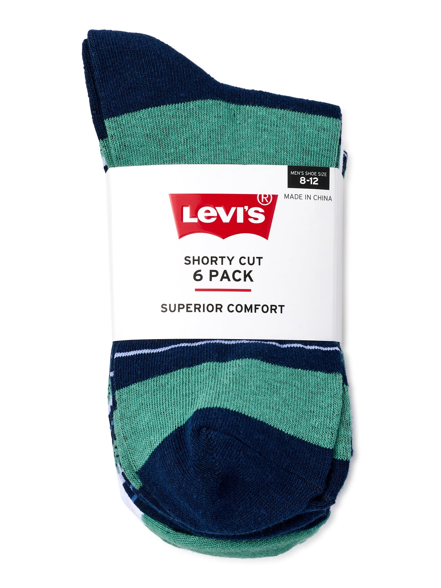 Levi's Men's Stripe Regular Cut Socks, 6-Pack, Sizes 10-13 - Walmart.com