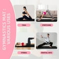 thumbnail image 5 of Signature Fitness 4ft x 8ft x 2in Folding Gymnastics Mat, 4-Panel Exercise Mat with Handles, PVC Leather + EPE Foam, Multiple Colors, 5 of 5