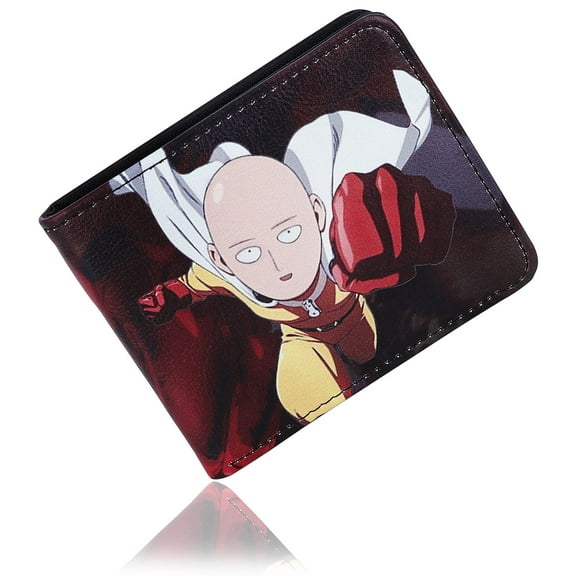 One-Punch Man Saitama Wallets Artificial Leather Bi-Fold Wallet
