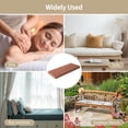 thumbnail image 6 of Waterproof Sauna Seat Cushion, Heat Insulation Sauna Mat, High-Density Pad with Removable Zipper Cover & Straps, Outdoor Bench Cushion, 42.1x18.1x3.1", Brown, 6 of 6
