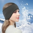 thumbnail image 4 of KeirineCC Ear Warmers Headband, Fleece Earmuffs Running Headband Winter Ear Covers Moisture Wicking Ski Sport Headband for Men & Women, Winter Fleece Ear Warmers Muffs Headband - Gray, 4 of 6
