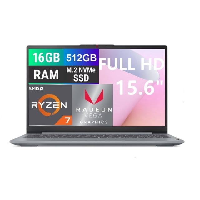 Laptop Lenovo Ideapad Slim 3 AMD Ryzen 7 16GB 512GB SSD