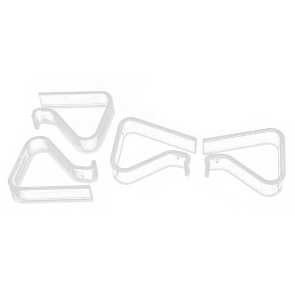 Unique Bargains Clear Durable Plastic Tablecloth Clip Holder 4pcs