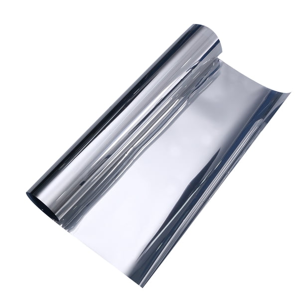 GOOHOCHY Película para ventanas con control solar, práctica lámina para ventanas, aislante solar, pegatinas para el hogar y la oficina (gris plateado, 40 cm de ancho x 100 cm de largo).