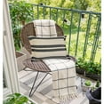 thumbnail image 4 of 16" X 24" Gray And White 100% Cotton Striped Zippered Pillow, 4 of 10