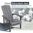 thumbnail image 3 of Superjoe Adirondack Chair All Weather High Impact Polystyrene Outdoor Chairs,Gray, 3 of 7