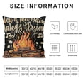 thumbnail image 5 of PHYHOO Welcome to Our Fire Pit Throw Pillow Cover,Campfire Decoration for Home Sofa Couch, 5 of 5