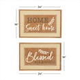 thumbnail image 3 of DecMode Brown Wood Farmhouse Wall Decor, Set of 2, 3 of 8