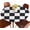 Black White Chess Board, variant on Red Mandala Round Fitted Tablecloth Vintage Decorative Elements Flora Oriental Pattern Elastic Edge Tablecloth Waterproof Oilcloth Table Cover for 40"-44"