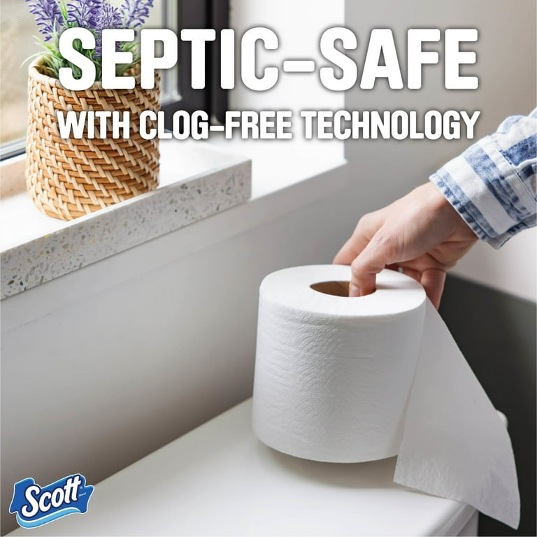 Scott 1000 Septic-Safe Quick Dissolve Toilet Paper, 36 Rolls