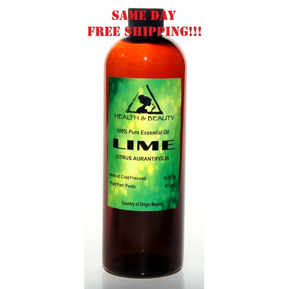 LIME ESSENTIAL OIL AROMATHERAPY 100% PURE NATURAL 16 OZ