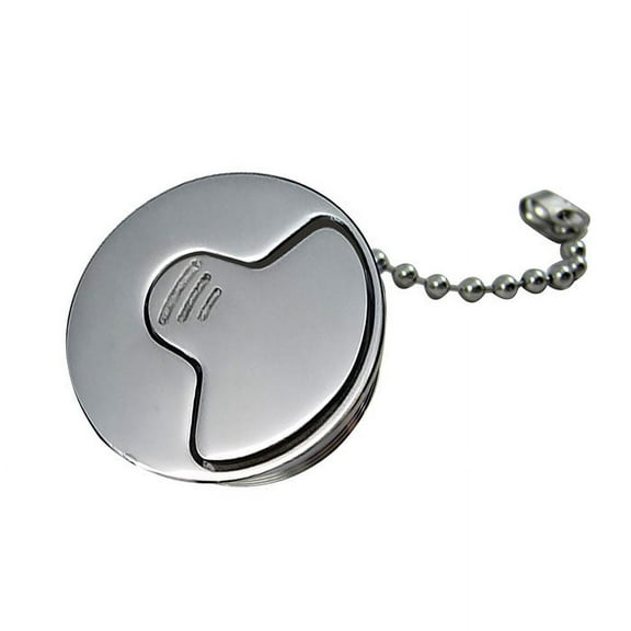 White Water 6009S-FT20 Stainless Flip Tab Deck Fill Replacement Cap, 2"