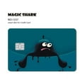 thumbnail image 1 of 1pc Watemelon Gold Coin Hunter Anime Cartoon Smile Matte Front Cover Sticker Film Skin for Metro Debit Credit Card, 1 of 7