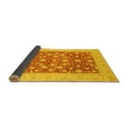 thumbnail image 2 of Ahgly Company Indoor Square Oriental Yellow Traditional Area Rugs, 3' Square, 2 of 4