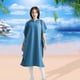 thumbnail image 3 of Poncho de Surf para playa, traje de neopreno con capucha de secado rápido, toalla cambiante de microfibra, de baño ligera para , , LXL Baoblaze Capa de playa, 3 of 8
