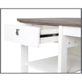 thumbnail image 3 of Pemberly Row Contemporary 59" Wood Writing Desk in Walnut Finish, 3 of 5