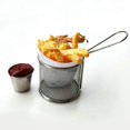 thumbnail image 2 of Mini Patatas Fritas De Acero Inoxidable, Cestas Para Freír, Colador De Presentación De Alimentos, Herramienta De Cocina De Patatas, Herramienta De Colador De Cesta De Chef Eigraketly HA023408-00, 2 of 7