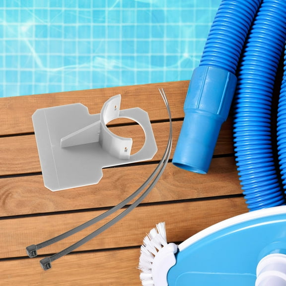 OFFIGAM Plastic Hose Support Bracket Holder Strong Grey Pipe Clamp 1 Set for Garden Watering