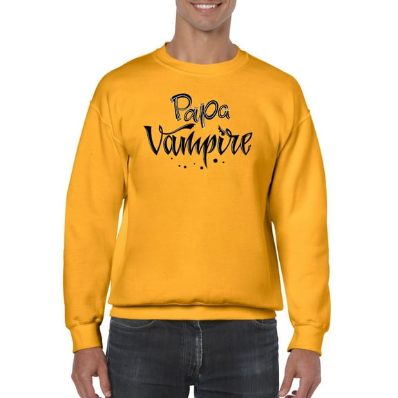 Papa Vampire Sweatshirt Men -Image by Shutterstock, Male Small