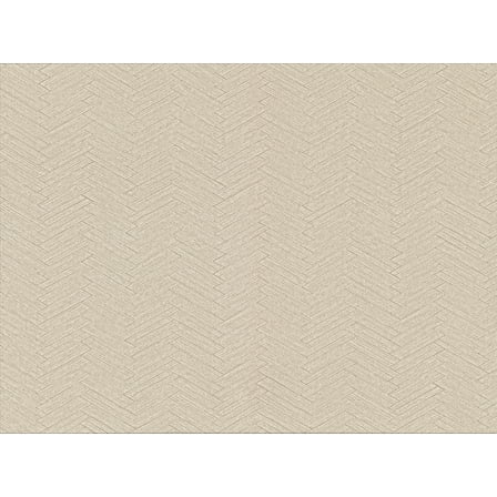 Warner Textures Karma Beige Herringhone Weave Wallpaper