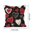thumbnail image 3 of Clearance Under $1 Boovnll Valentines Pillow Covers 18x18", Valentines Gifts, Printing Valentines Day Pillow Covers for Home Bedroom, Living Room, Couch, Sofa, Party Decor, Valentines Day Decorations, 3 of 5