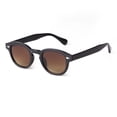 thumbnail image 1 of Typpkmm Vintage Fashion Shell Round Sunglasses Women Men 2024 Brand Design Retro Rivet Yellow Lens Square Sun Glasses Female Uv400 Blue, 1 of 7