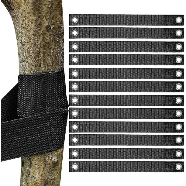 Correas para árboles para estacar: correas resistentes para tocones con ojales, lazos de protección contra huracanes con diseño bien pensado para enderezar árboles
