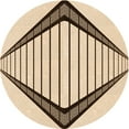 thumbnail image 1 of Ahgly Company Indoor Square Patterned Light Brown Area Rugs, 3' Square, 1 of 6