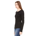 thumbnail image 2 of Bella + Canvas - Women's Long Sleeve Burnout Tee - 8650, 2 of 3
