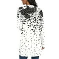 thumbnail image 4 of Idoravan Cardigans for Women Trendy Spring Women's Jacket Daily Holiday Workout Crop Cardigan Open Frant Coat Casual Long Sleeve Floral Print Top Black S, 4 of 7