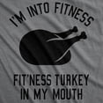 thumbnail image 2 of Womens Fitness Turkey In My Mouth T Shirt Funny Thanksgiving Food Tee for Ladies Womens Graphic Tees, 2 of 7