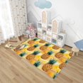 thumbnail image 3 of 3x5 Rug, Pineapple Door Mat Washable Non Slip Soft for Entryway, Tropical Fruit Rug, Kids Summer Fruits Carpet, Pineapple Home Decor & Gifts, 3 of 7