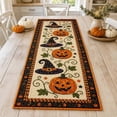 thumbnail image 4 of Autumn Spell Quilted Table Runner,Halloween Pumpkin Tablecloth ,Fall Decor Embroidered Farmhouse Desk Cover, Holiday Kitchen Dining Decorations for Home Party, 4 of 7