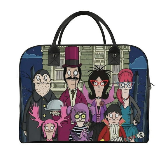 Bob's Burgers Travel Tote Bag with Detachable Strap Lightweight Luggage Handbag Shoulder Bag