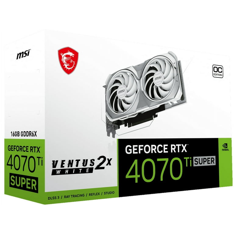 MSI Gaming GeForce RTX 4070 Ti SUPER 16G Ventus 2X White OC MSI Gaming GeForce RTX 4070 Ti SUPER 16G Ventus 2X White OC