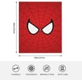 thumbnail image 2 of Transforma tu espacio vital con esta manta de ojos de dibujos animados de Spiderman: suave felpa de 60 x 50 pulgadas para sofá, automóvil y dormitorio., 2 of 8