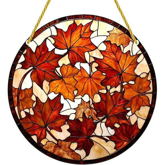 AatoeaX Vibrant Maple Leaves Acrylic Hanging - Fade - Resistant, Perfect for Autumn Decor [Maple Leaves, Acrylic, Fade - Resistant, Autumn Decor]