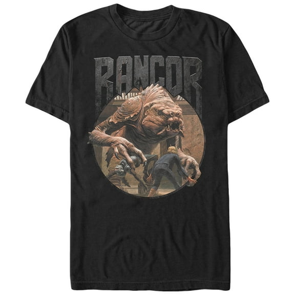 Men's Star Wars Jabba the Hutt's Rancor  Graphic Tee Black 2X Large