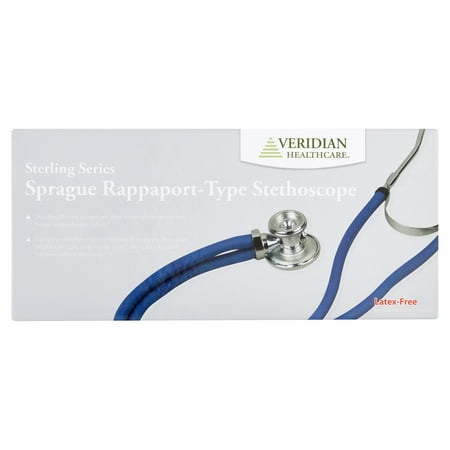 Veridian Healthcare Sterling Series Sprague Rappaport-Type Stethoscope, Magenta